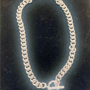 Kendra Scott Whitley Silver Plated Chain Necklace, Like New.